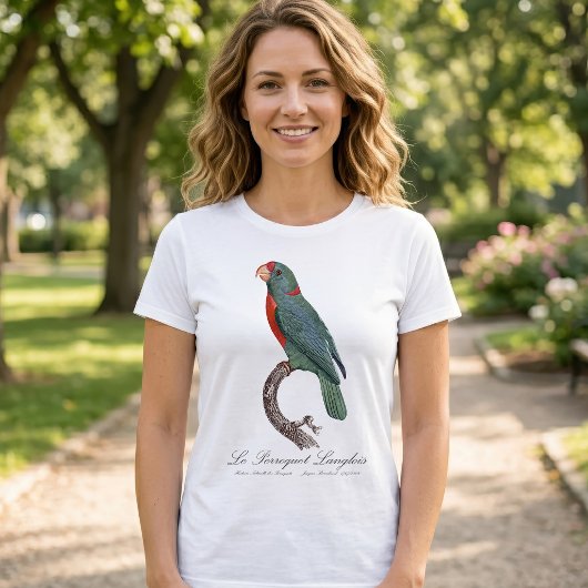 De papegaai Langlois van Jacques Barraband T-shirt