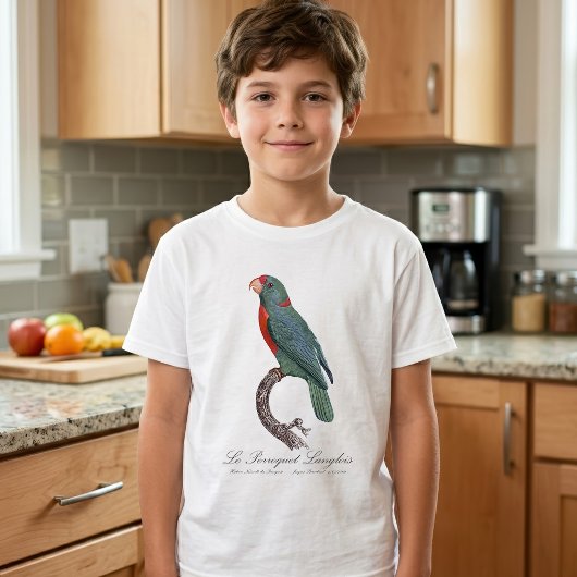 De papegaai Langlois van Jacques Barraband T-shirt