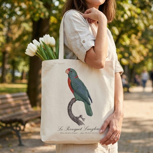 De papegaai Langlois van Jacques Barraband Tote Bag
