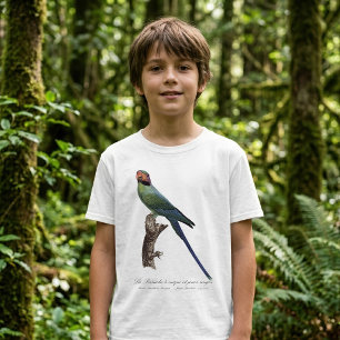 De papegaai met rode nek en wangen t-shirt