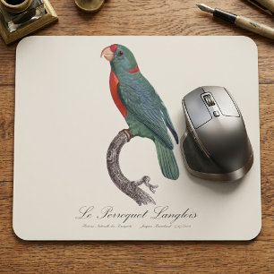 De papegaai van Langlois door Jacques Barraband Muismat