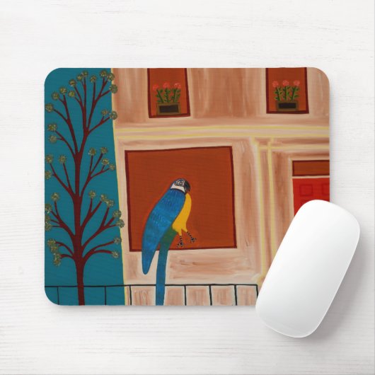 De papegaai van Shepherd's Struik 2007 Muismat (Met muis)