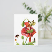De papegaaie gnome briefkaart (Staand voorkant)