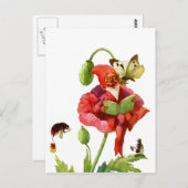 De papegaaie gnome briefkaart (Voorkant / Achterkant)