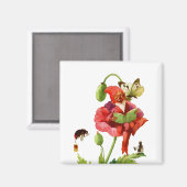 De papegaaie gnome magneet (Voorkant / Achterkant)