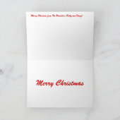 De papegaaien vrolijk kerstfeest Wenskaart Feestdagen Kaart (Binnen)