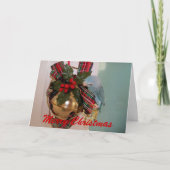 De papegaaien vrolijk kerstfeest Wenskaart Feestdagen Kaart (Voorkant)