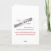 De paperclipdans van de Valentijnsdag - pas aan! Feestdagen Kaart (Achterkant)