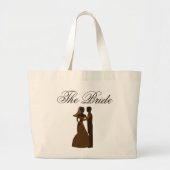 De papieren bruiloft de bruid personaliseren grote tote bag (Voorkant)