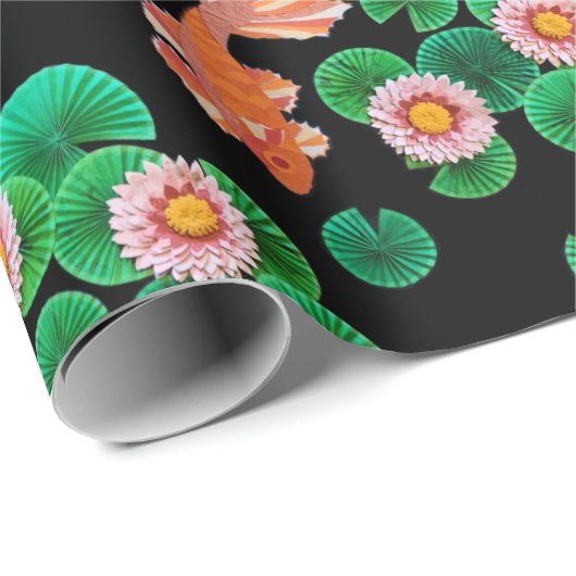 De papieren Koi Pond Cadeaupapier (Rol Hoek)