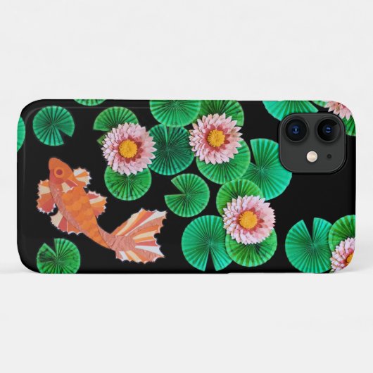 De papieren Koi Pond Case-Mate iPhone Case (Achterkant (horizontaal))