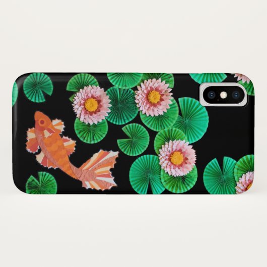 De papieren Koi Pond Case-Mate iPhone Case (Achterkant (horizontaal))