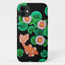 De papieren Koi Pond iPhone 11 Hoesje