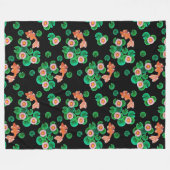 De papieren Koi Pond Fleece Deken (Voorkant (Horizontaal))