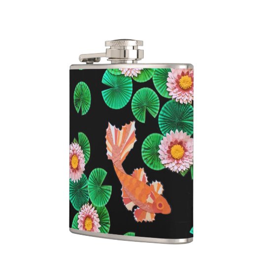 De papieren Koi Pond Heupfles (Links)