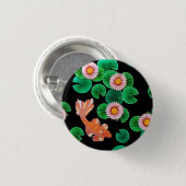 De papieren Koi Pond Ronde Button 3,2 Cm (Voorkant /achterkant)
