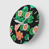 De papieren Koi Pond Ronde Klok (Hoek)