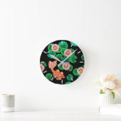 De papieren Koi Pond Ronde Klok (Huis)