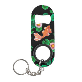 De papieren Koi Pond Sleutelhanger Flessenopener