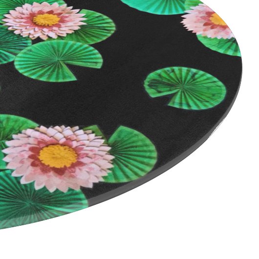 De papieren Koi Pond Snijplank (Hoek)