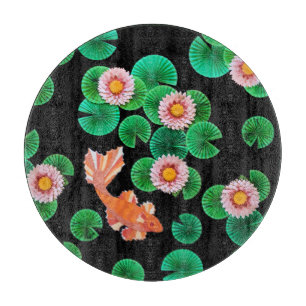 De papieren Koi Pond Snijplank