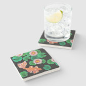 De papieren Koi Pond Stenen Onderzetter (Zijkant)