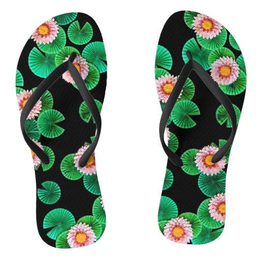 De papieren Koi Pond Teenslippers (Voetbed)