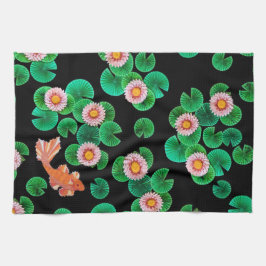 De papieren Koi Pond Theedoek