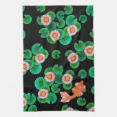 De papieren Koi Pond Theedoek (Verticaal)