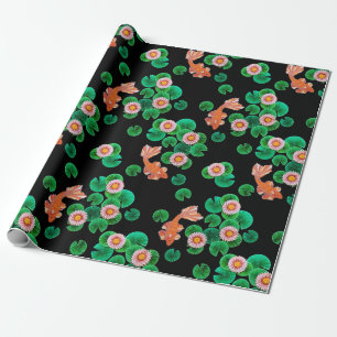 De Papieren Koi Vijver Cadeaupapier
