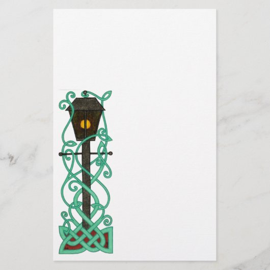 De papierfabriek op Lamppost Briefpapier (Voorkant)