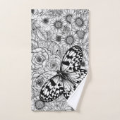 De papiermijttuin bad handdoek (Handdoek)