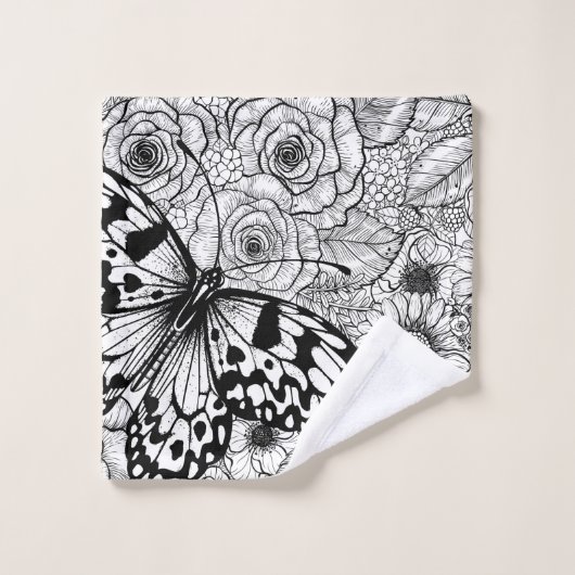 De papiermijttuin bad handdoek (Wasdoekje)