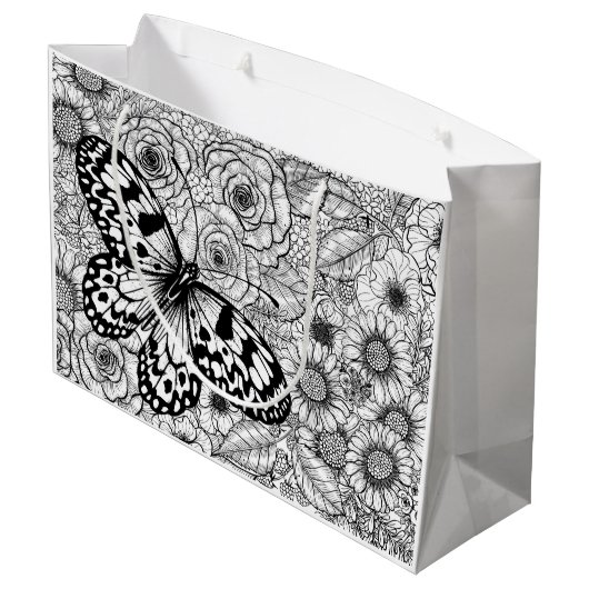 De papiermijttuin groot cadeauzakje (Achterkant Gekanteld)