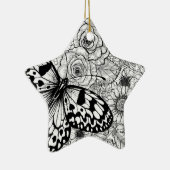 De papiermijttuin keramisch ornament (Rechts)