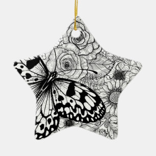 De papiermijttuin keramisch ornament