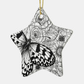 De papiermijttuin keramisch ornament (Links)