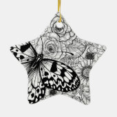 De papiermijttuin keramisch ornament (Achterkant)