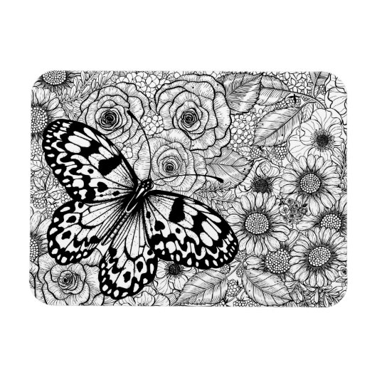 De papiermijttuin magneet (Horizontaal)