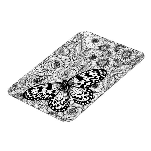 De papiermijttuin magneet (Linkerzijde)