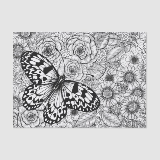 De papiermijttuin tissuepapier (Voorkant)