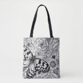 De papiermijttuin tote bag (Voorkant)