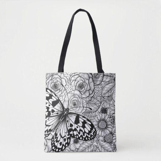 De papiermijttuin tote bag (Voorkant)