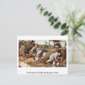 De parabel van de blind door Bruegel A. Pieter Briefkaart (Staand voorkant)