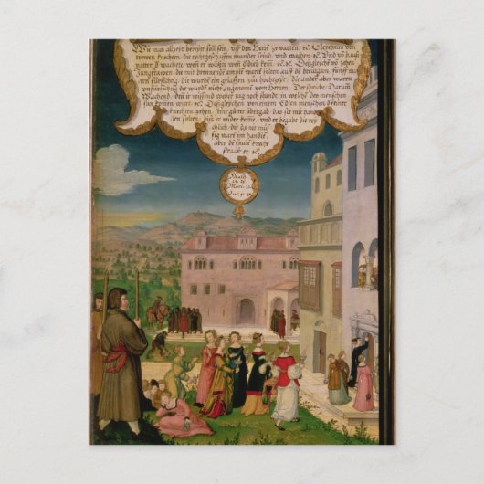 De parabel van de bruine maagd en de bruine maagd briefkaart (Voorkant)