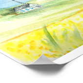 De parabel van de mosterd-Waterverf afdrukken Poster (Hoek)