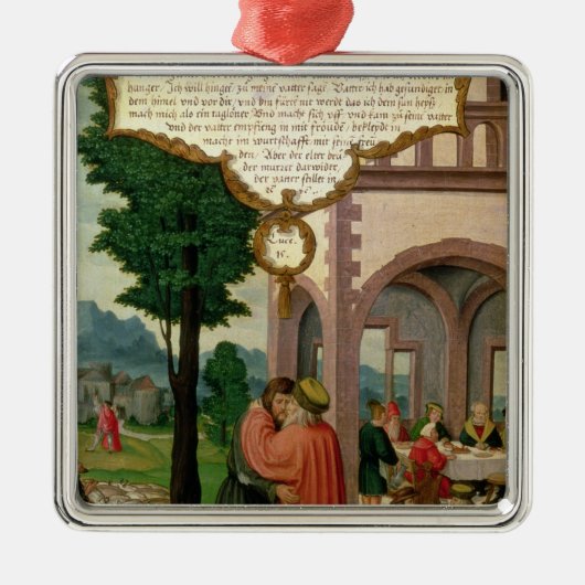 De parabel van de prodigal Son Metalen Ornament (Voorkant)