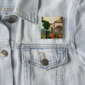 De parabel van de prodigal Son Vierkante Button 5,1 Cm (In situ)