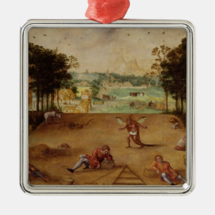 De parabel van de Tarwe en de Tares, 1540 Metalen Ornament