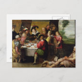 De parabel van het rijke Man en Lazarus Briefkaart (Voorkant / Achterkant)